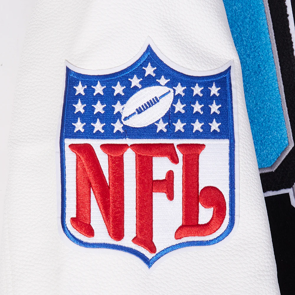 NFL DETROIT LIONS BEST OF MEN'S RIB WOOL VARSITY JACKET (BLACK/WHITE) - Image 23