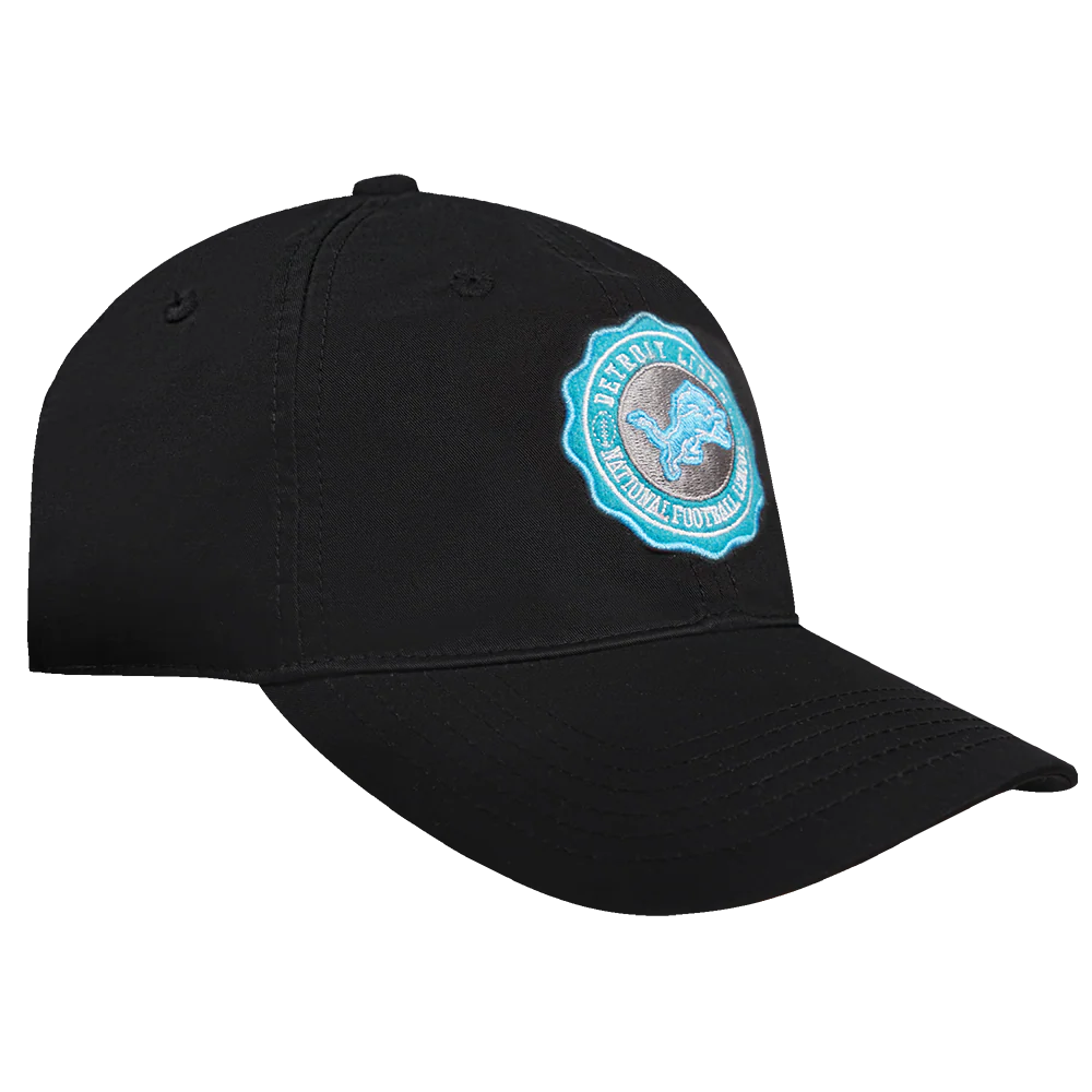 NFL DETROIT LIONS CREST EMBLEM DAD HAT (BLACK) - Image 2