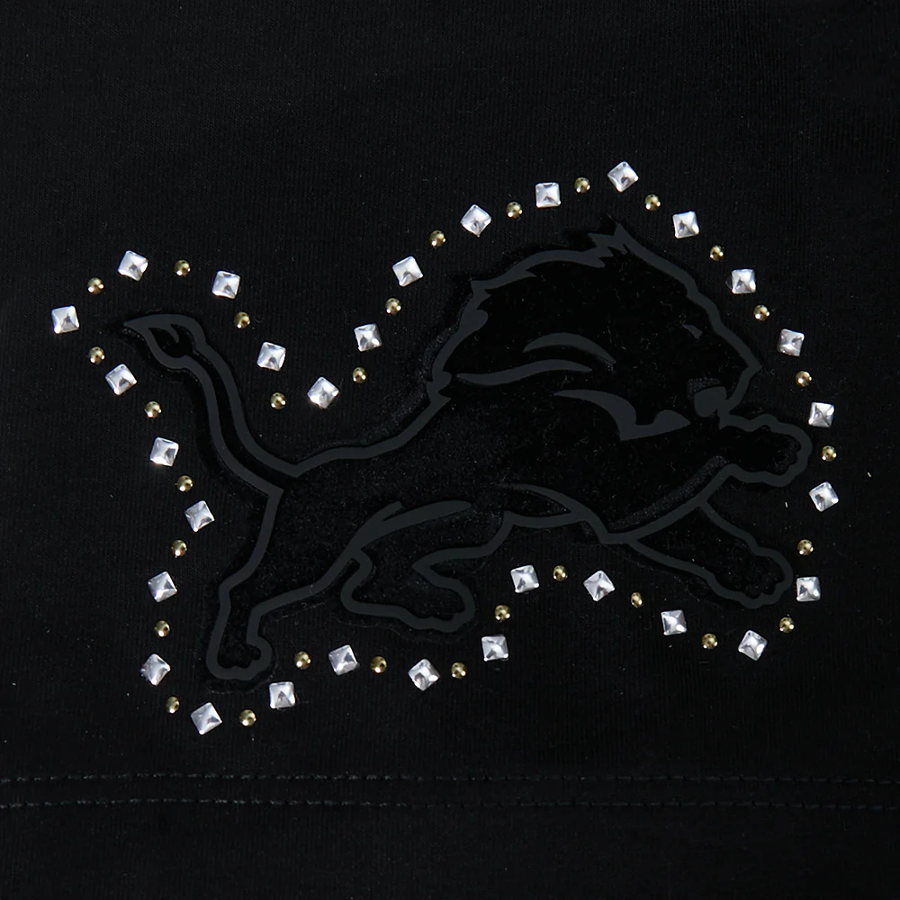 NFL DETROIT LIONS RENEGADE WOMEN'S BABY DOLL TEE (BLACK) - Image 5