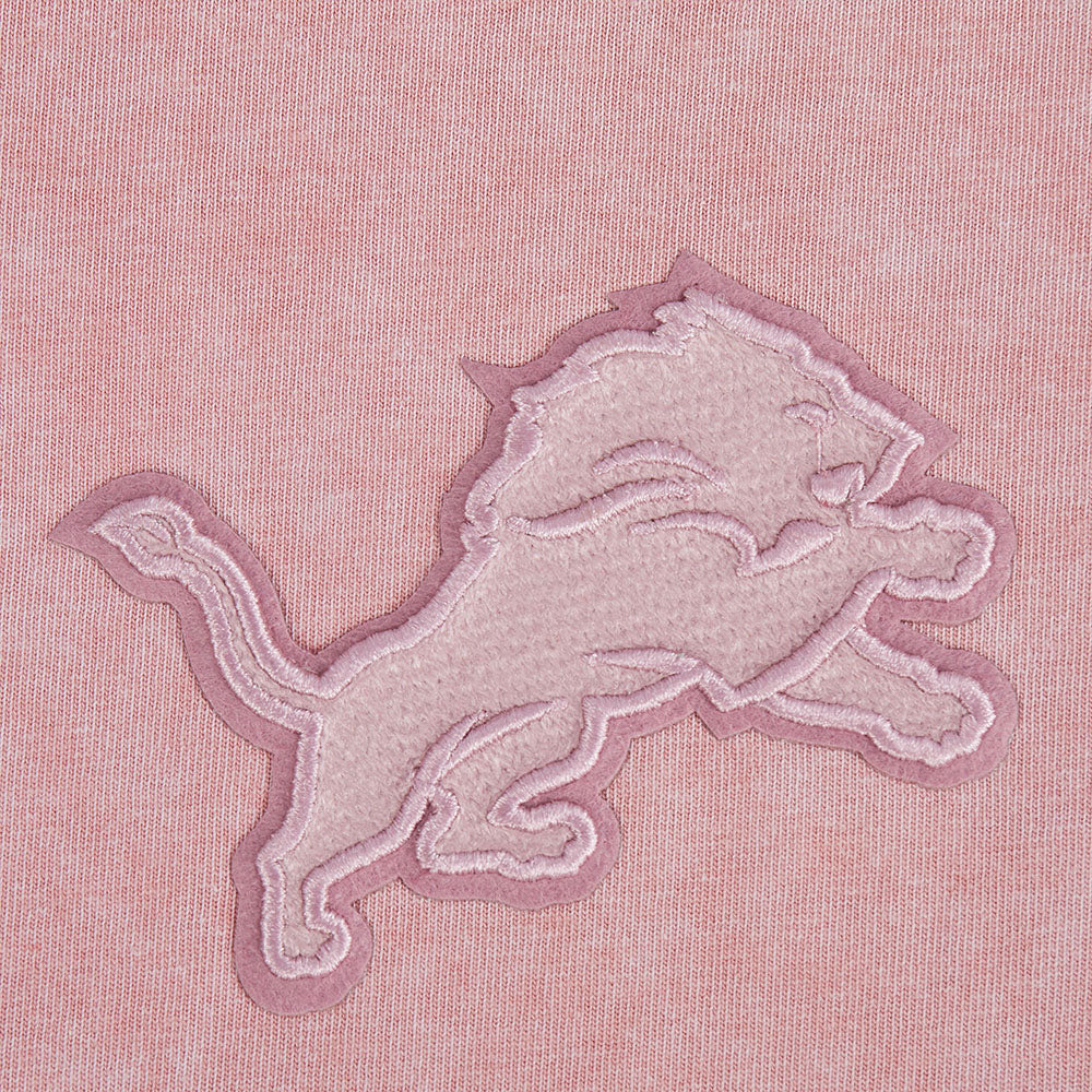 NFL DETROIT LIONS WASHED CLASSIC WOMEN'S ENZYME WASH BOXY TEE (WASHED MAUVE) - Image 10