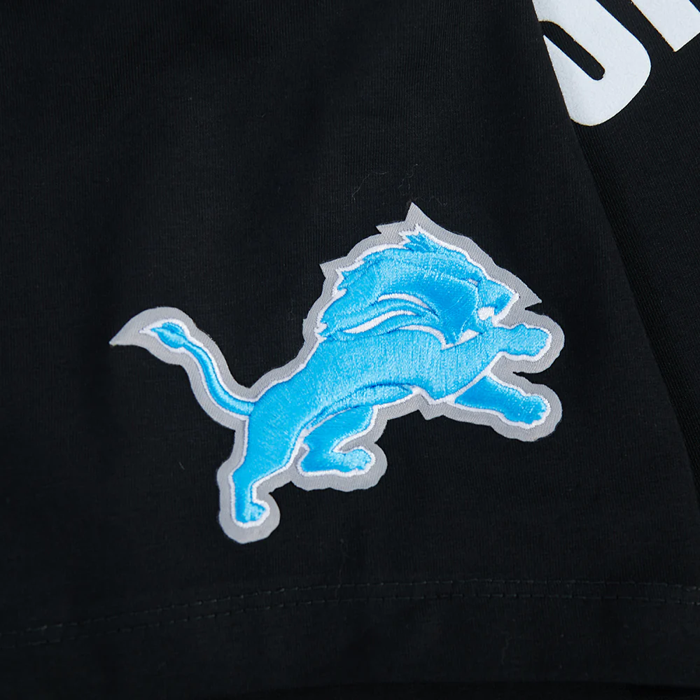 NFL DETROIT LIONS AMON RA ST. BROWN #14 CLASSIC PNN WOMEN'S SJ BOXY TEE (BLACK) - Image 5