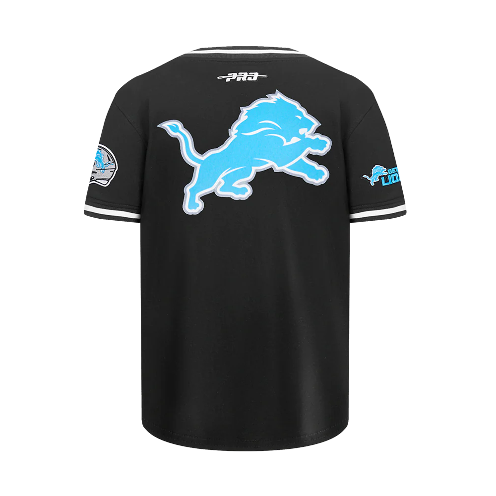 NFL DETROIT LIONS CLASSIC BIG BOYS SHORT SLEEVE MESH TEE (BLACK) - Image 3