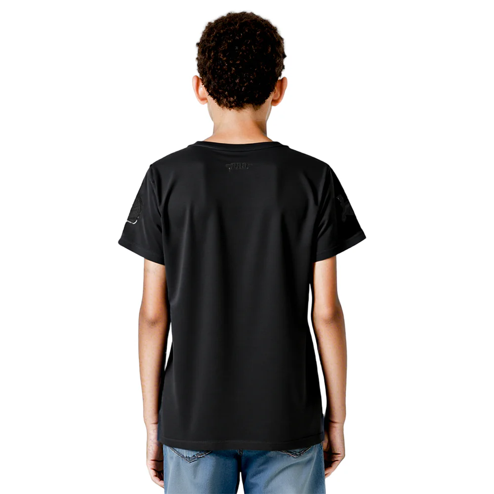 NFL DETROIT LIONS TRIPLE BLACK BIG BOYS SHORT SLEEVE TEE (BLACK) - Image 2