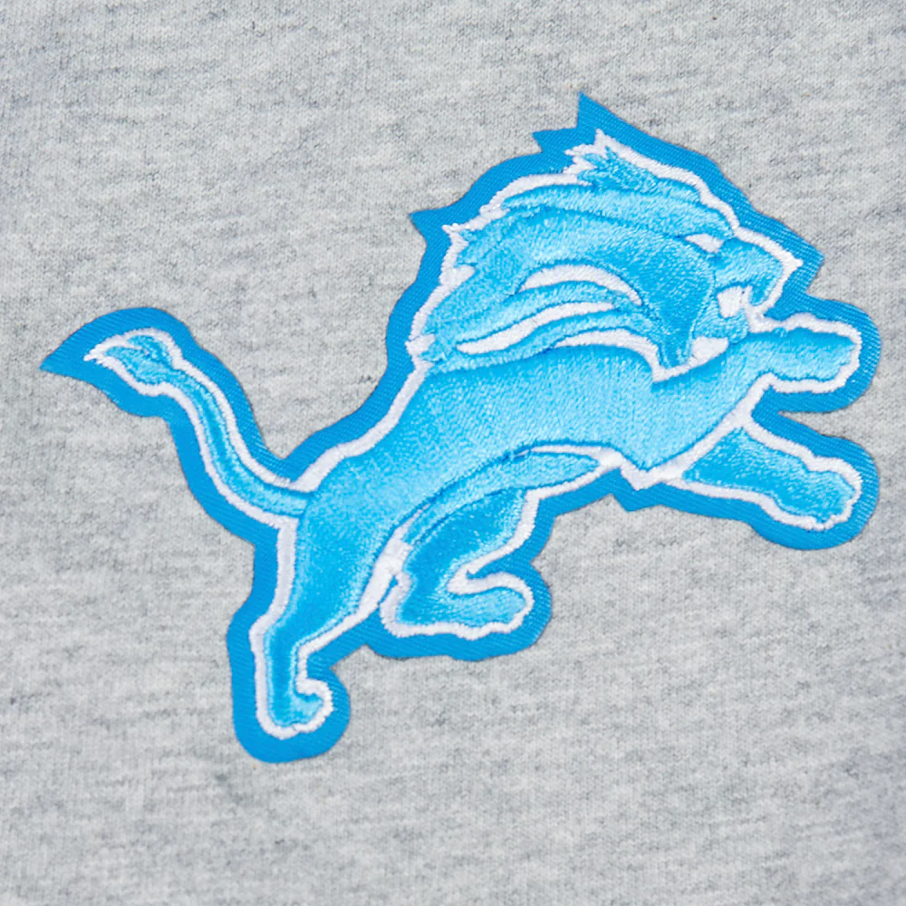 NFL DETROIT LIONS CLASSIC CHENILLE BIG BOY'S SS TEE (Heather Grey) - Image 7