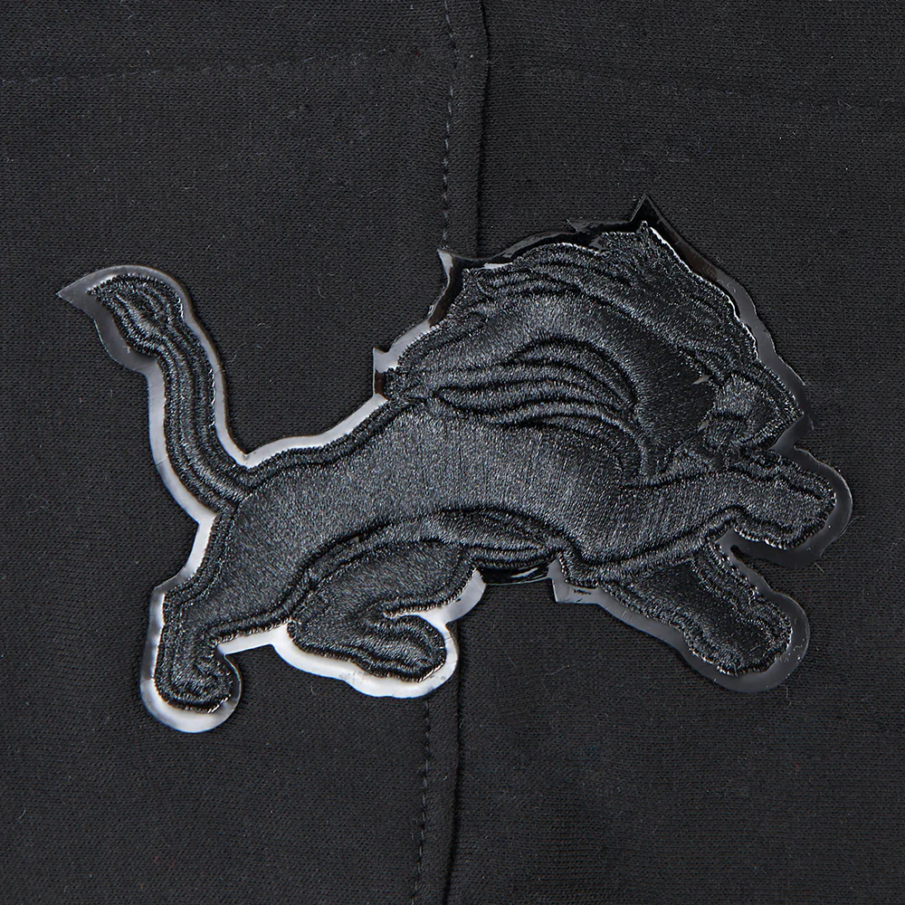 NFL DETROIT LIONS TRIPLE BLACK BIG BOYS FLEECE PULLOVER HOODIE (BLACK) - Image 15