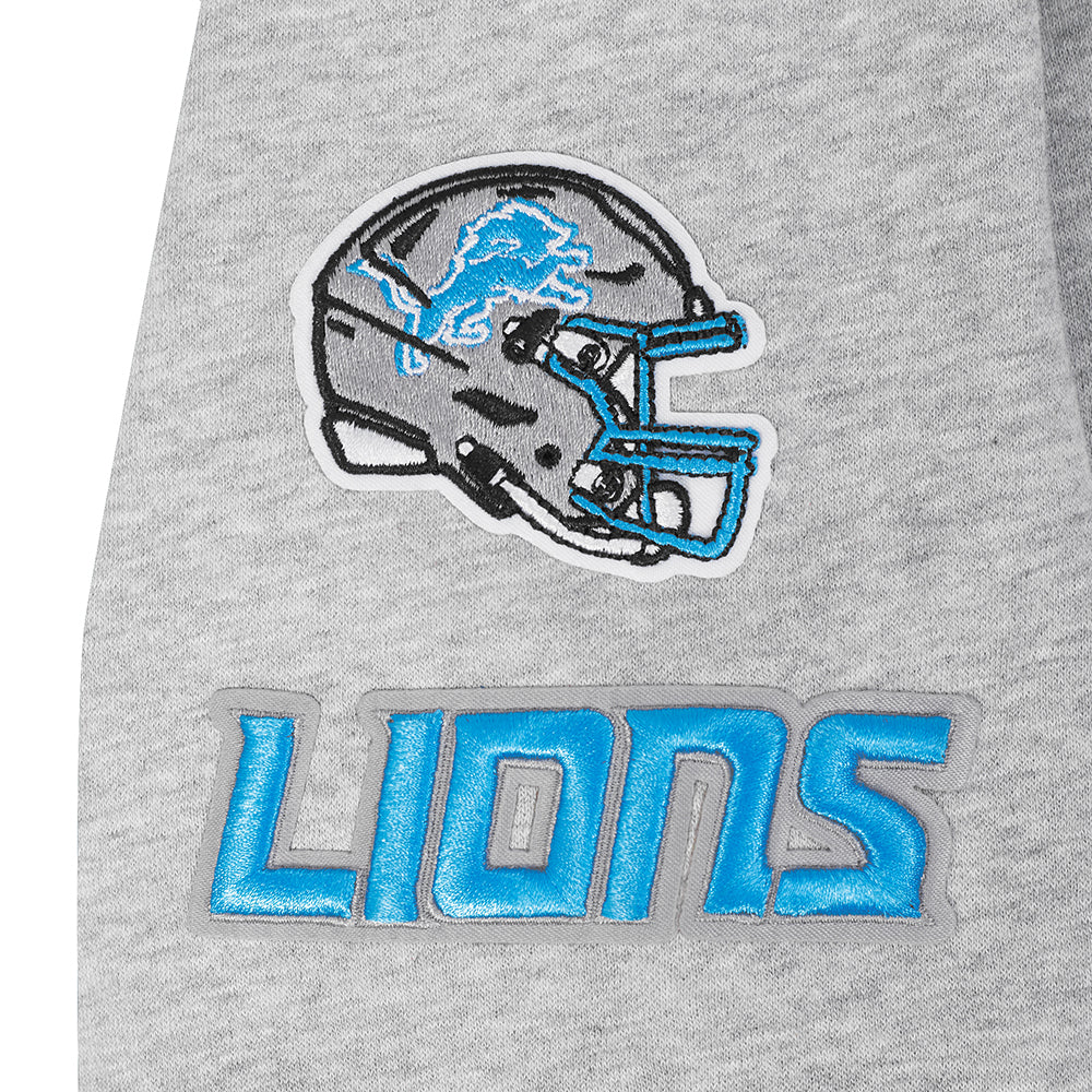 NFL DETROIT LIONS CLASSIC BIG GIRL'S FLC FZ HOODIE (HEATHER GREY) - Image 6