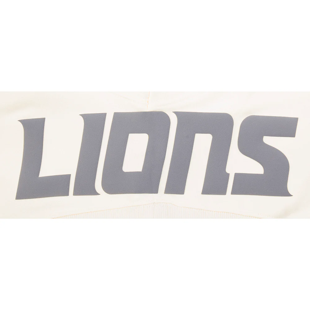 NFL DETROIT LIONS STREET TEAM WOMEN'S FLC CREWNECK (EGGSHELL) - Image 5