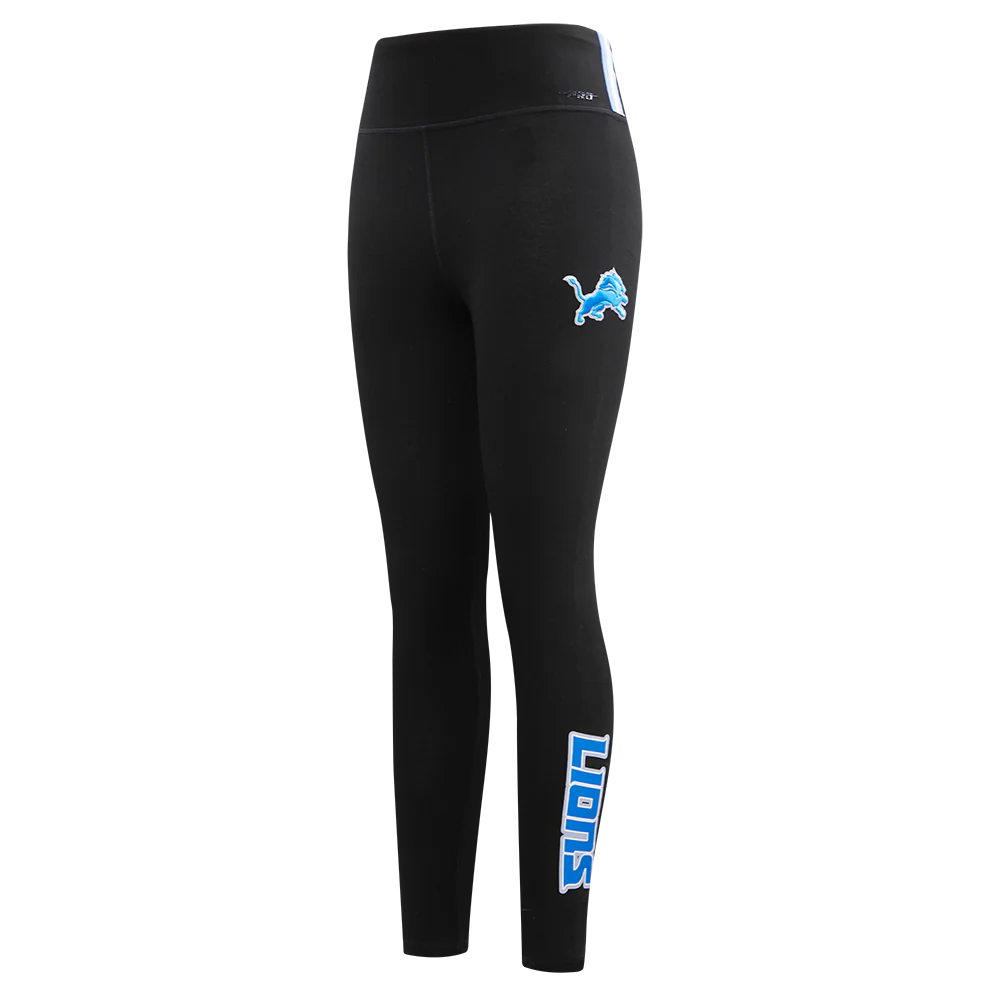 NFL DETROIT LIONS CLASSIC WOMEN'S JERSEY LEGGING (BLACK)