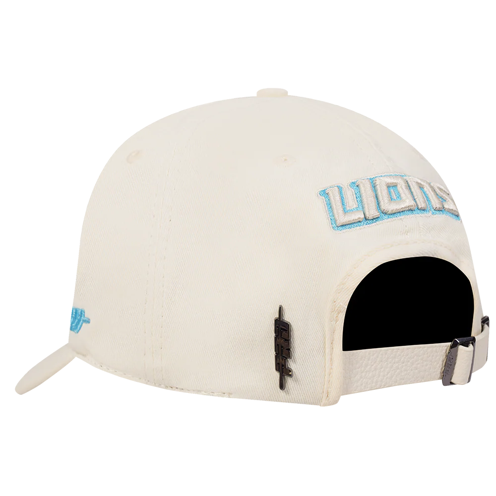 NFL DETROIT LIONS HIGH IMPACT WOMEN'S DAD HAT (EGGSHELL) - Image 3
