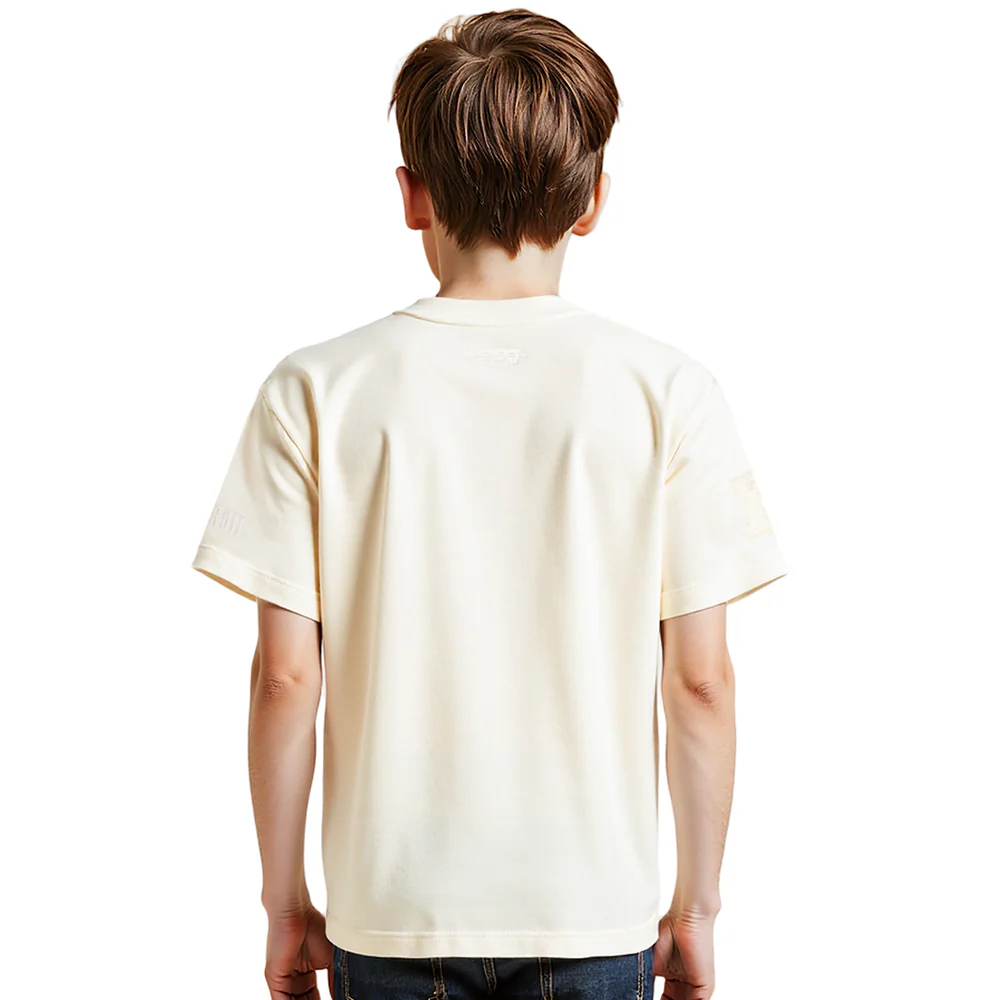 NFL DETROIT LIONS NEUTRAL LITTLE BOYS SHORT SLEEVE TEE (EGGSHELL) - Image 2