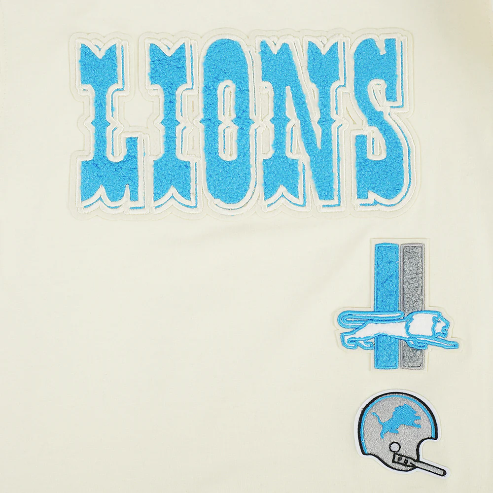 NFL DETROIT LIONS RETRO CLASSIC LITTLE BOY'S SS STRIPED RIB TEE (EGGSHELL/ BLACK) - Image 7