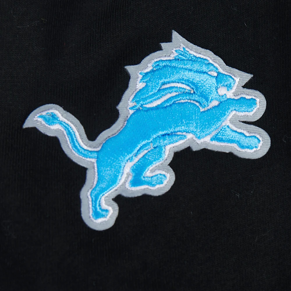 NFL DETROIT LIONS CLASSIC CHENILLE LITTLE BOY'S SS TEE (BLACK) - Image 9