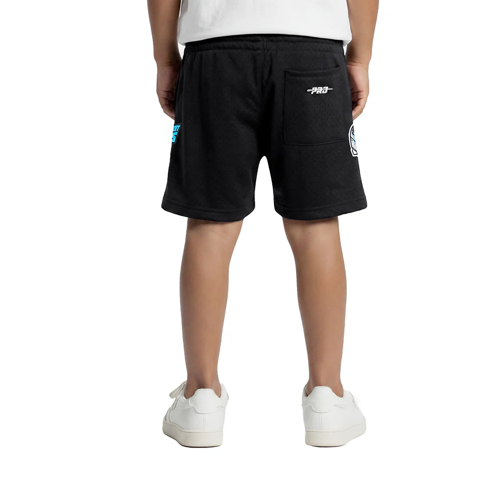 NFL DETROIT LIONS CLASSIC LITTLE BOY'S MESH SHORT (BLACK) - Image 2