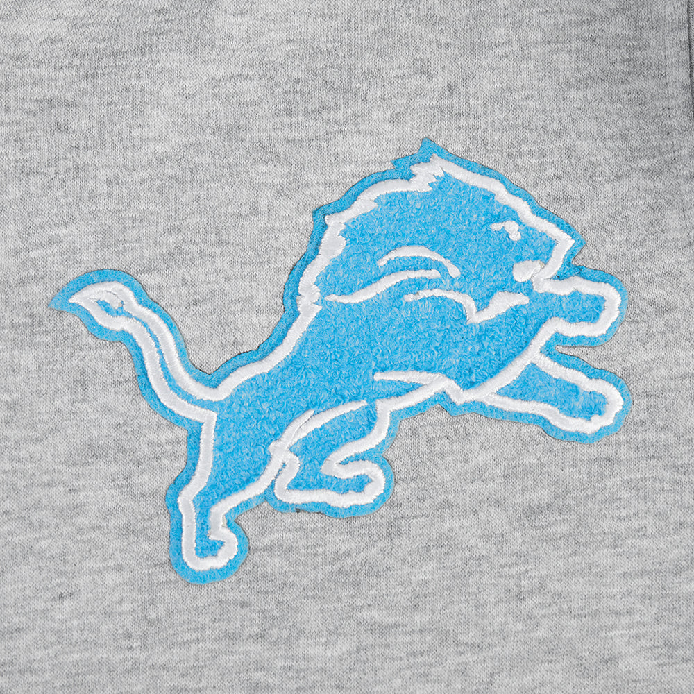 NFL DETROIT LIONS CLASSIC LITTLE BOY'S FLC FZ HOODIE (HEATHER GREY) - Image 5