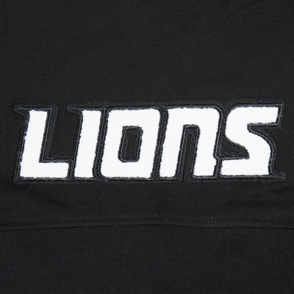 NFL DETROIT LIONS CLASSIC LITTLE GIRLS FLEECE FULL ZIP HOODIE (BLACK) - Image 6