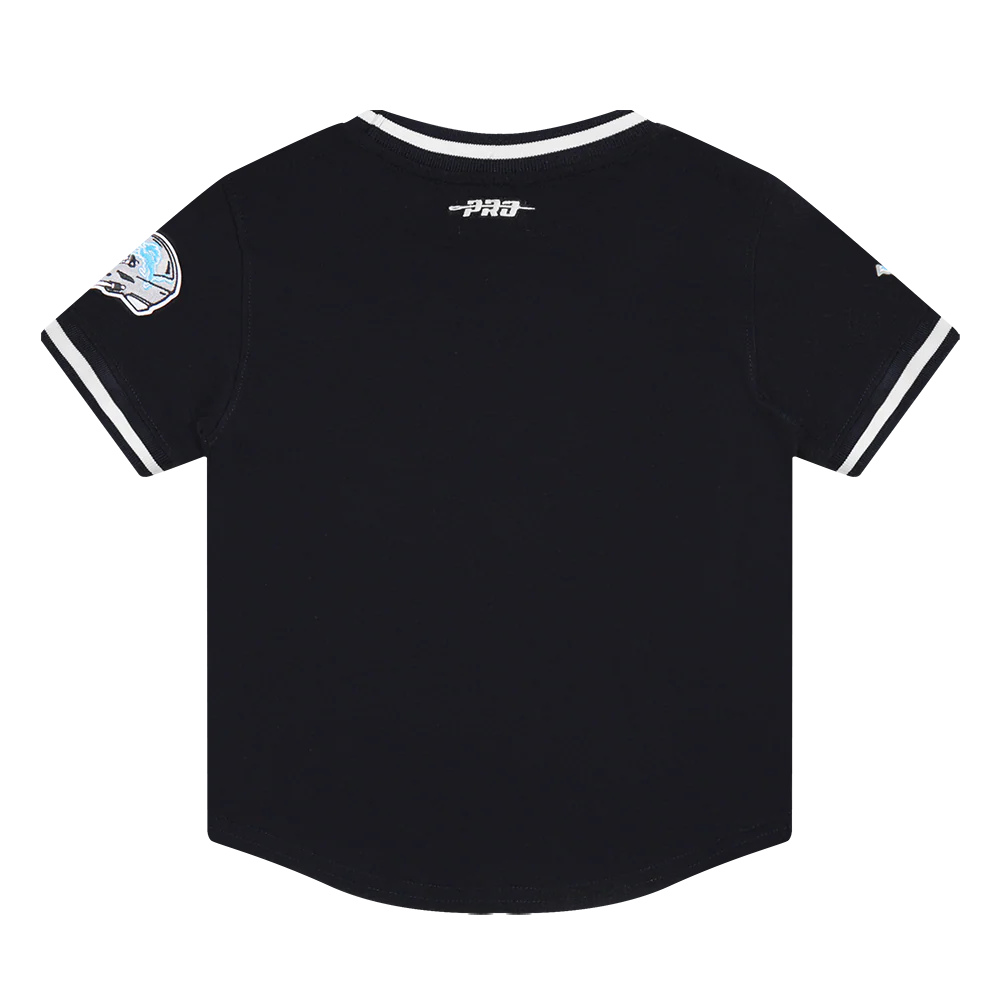 NFL DETROIT LIONS CLASSIC TODDLER BOYS SHORT SLEEVE STRIPED RIB TEE (BLACK) - Image 2