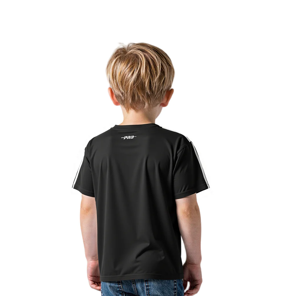 NFL DETROIT LIONS RETRO CLASSIC TODDLER BOYS SHORT SLEEVE TAPING TEE(BLACK) - Image 2