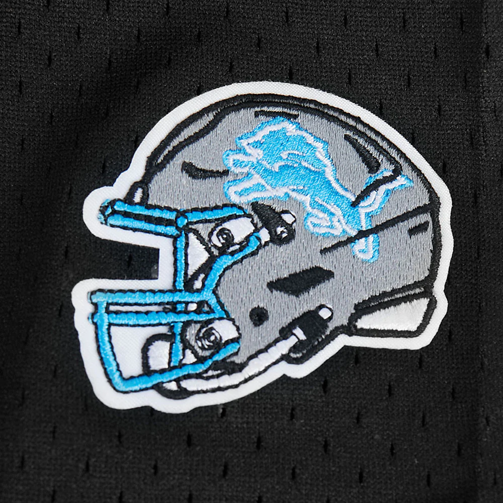 NFL DETROIT LIONS MESH TODDLER BOY'S MESH BUTTON DOWN SHIRT (BLACK) - Image 7