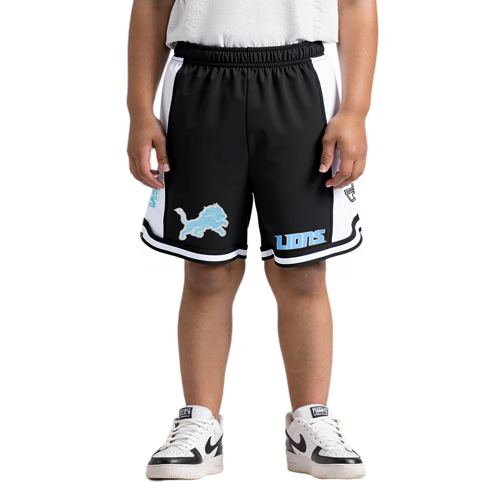 NFL DETROIT LIONS CLASSIC TODDLER BOYS FLEECE 2.0 SHORT (BLACK)