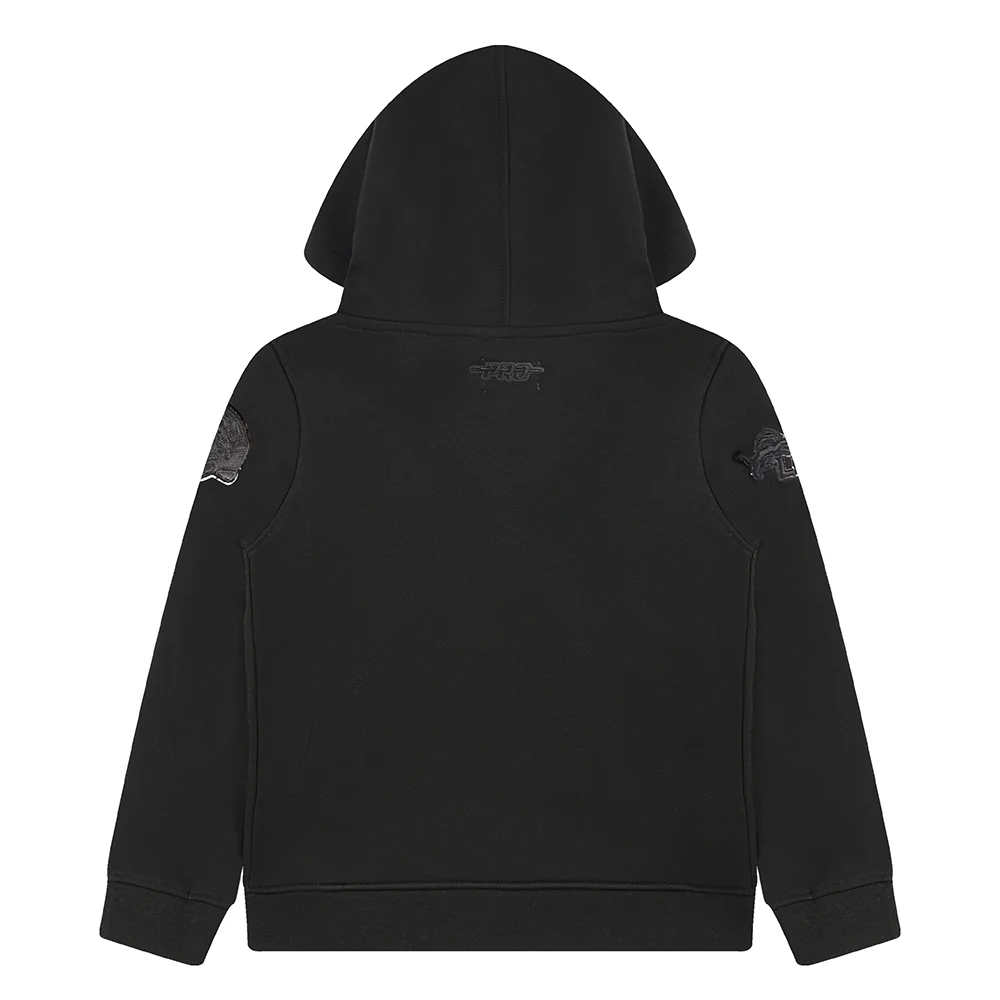 NFL DETROIT LIONS TRIPLE BLACK TODDLER BOYS FLEECE PULLOVER HOODIE (BLACK) - Image 11
