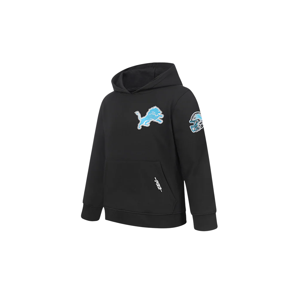 NFL DETROIT LIONS CLASSIC CHENILLE TODDLER BOY'S FLEECE PO HOODIE (BLACK) - Image 3