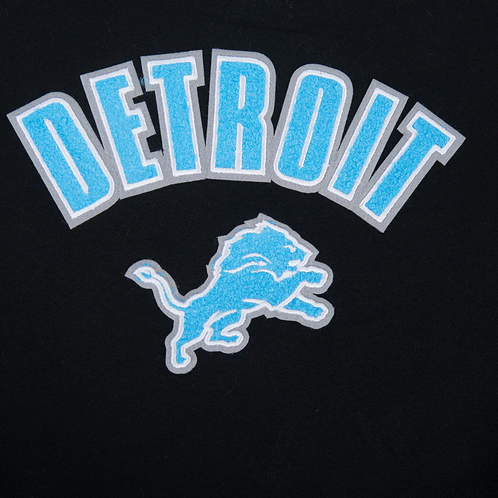NFL DETROIT LIONS CLASSIC TODDLER GIRL'S FLC CREWNECK (BLACK) - Image 5