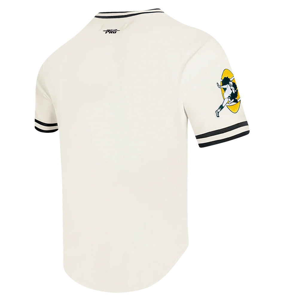 NFL GREEN BAY PACKERS RETRO CLASSIC MEN'S TEE (EGGSHELL/ BLACK) - Image 4