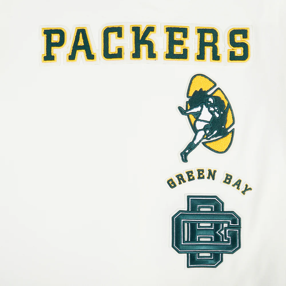 NFL GREEN BAY PACKERS RETRO CLASSIC MEN'S TEE (EGGSHELL/ BLACK) - Image 7