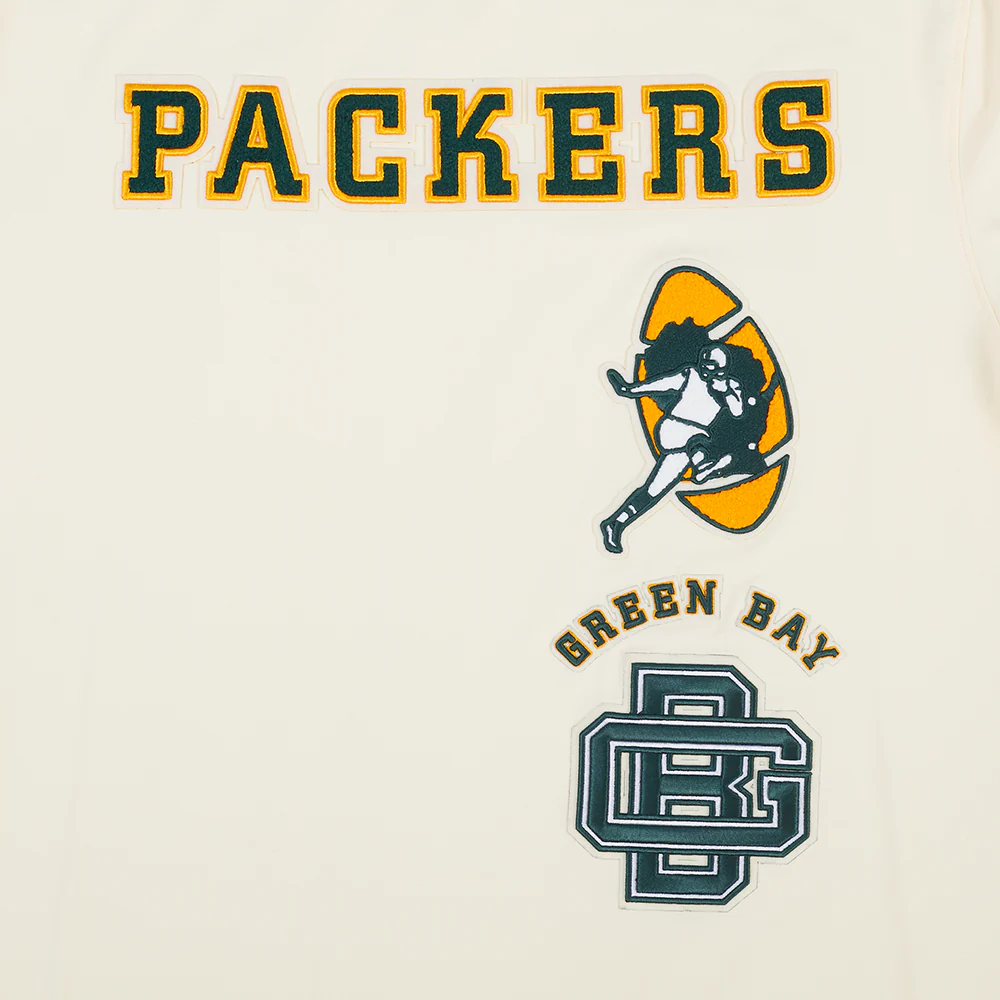 NFL GREEN BAY PACKERS RETRO CLASSIC MEN'S STRIPED TEE (EGGSHELL/ BLACK) - Image 12