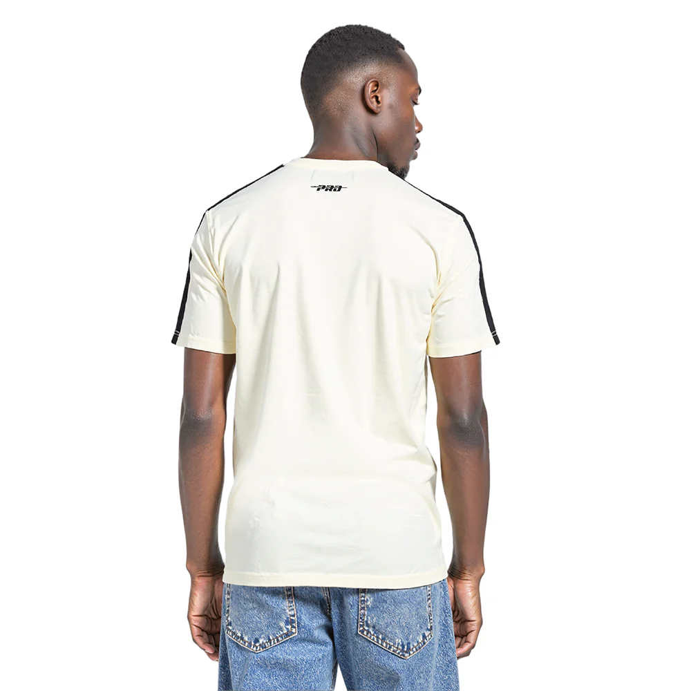 NFL GREEN BAY PACKERS RETRO CLASSIC MEN'S STRIPED TEE (EGGSHELL/ BLACK) - Image 9
