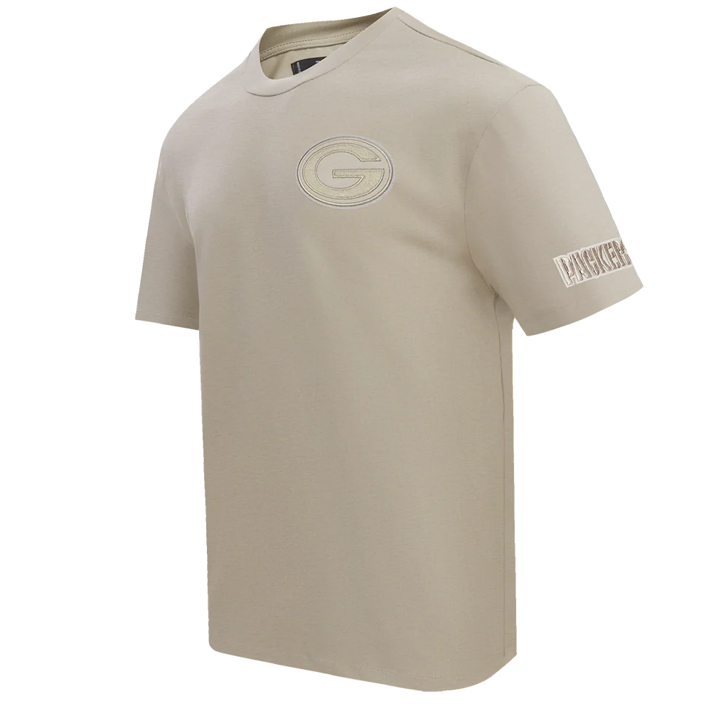 NFL GREEN BAY PACKERS NEUTRAL MEN'S DROP SHOULDER TEE (TAUPE) - Image 2