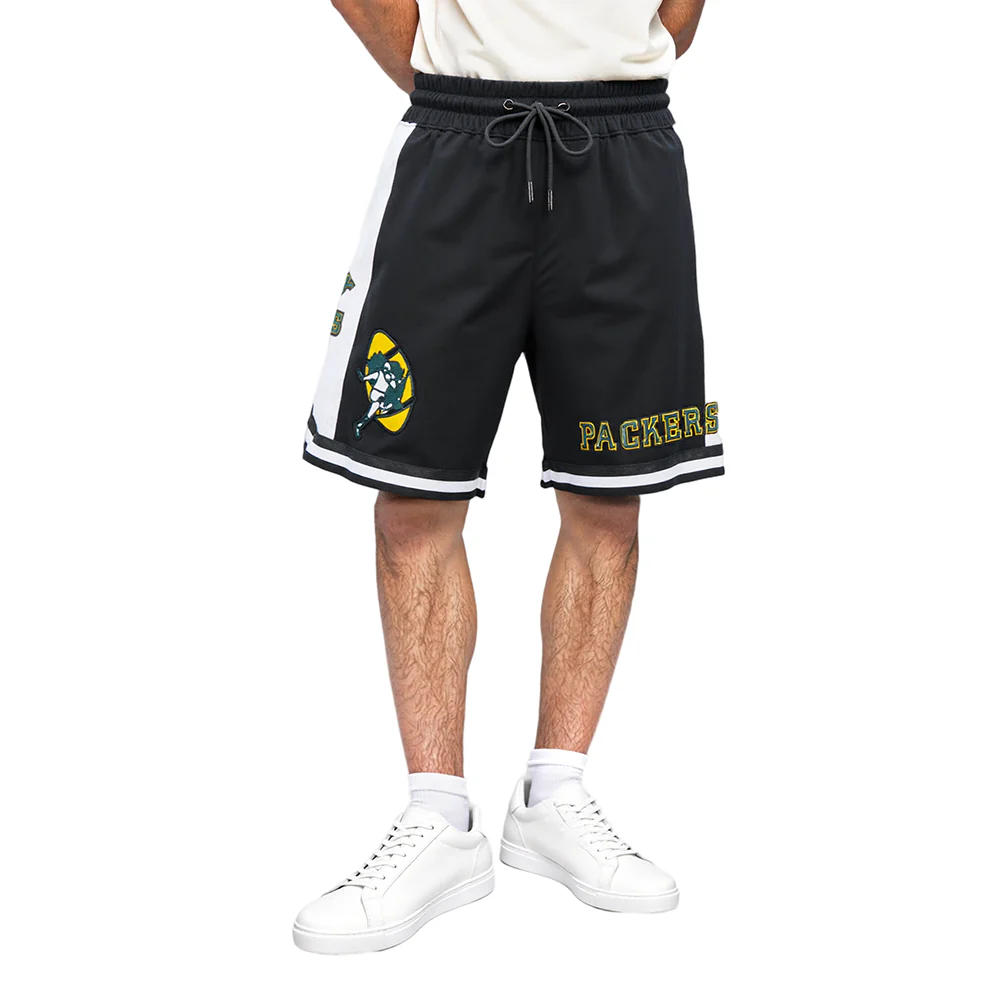 NFL GREEN BAY PACKERS RETRO CLASSIC MEN'S 2.0 SHORT (BLACK) - Image 2