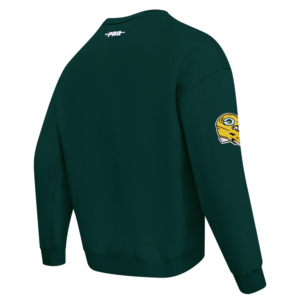 NFL GREEN BAY PACKERS OLD ENGLISH MEN'S CREWNECK (FOREST GREEN) - Image 4