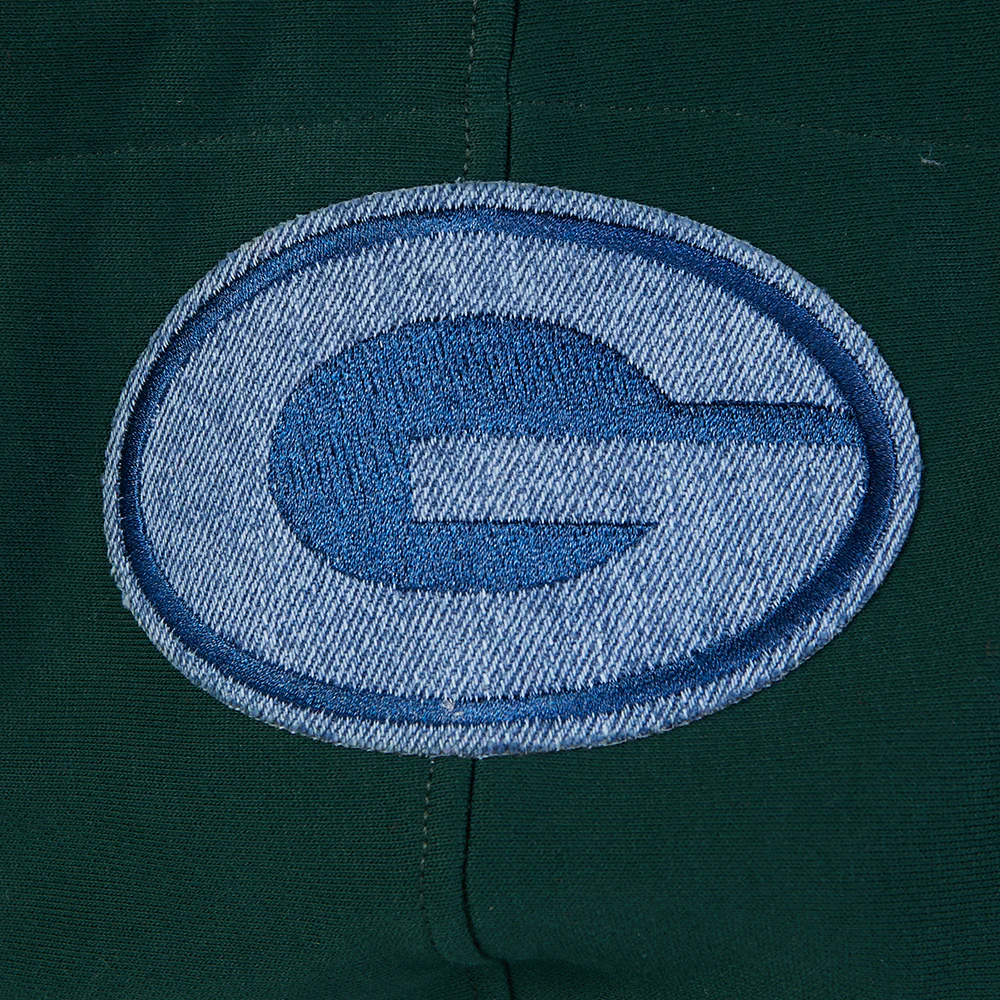NFL GREEN BAY PACKERS VARSITY BLUES PO HOODIE (FOREST GREEN) - Image 5