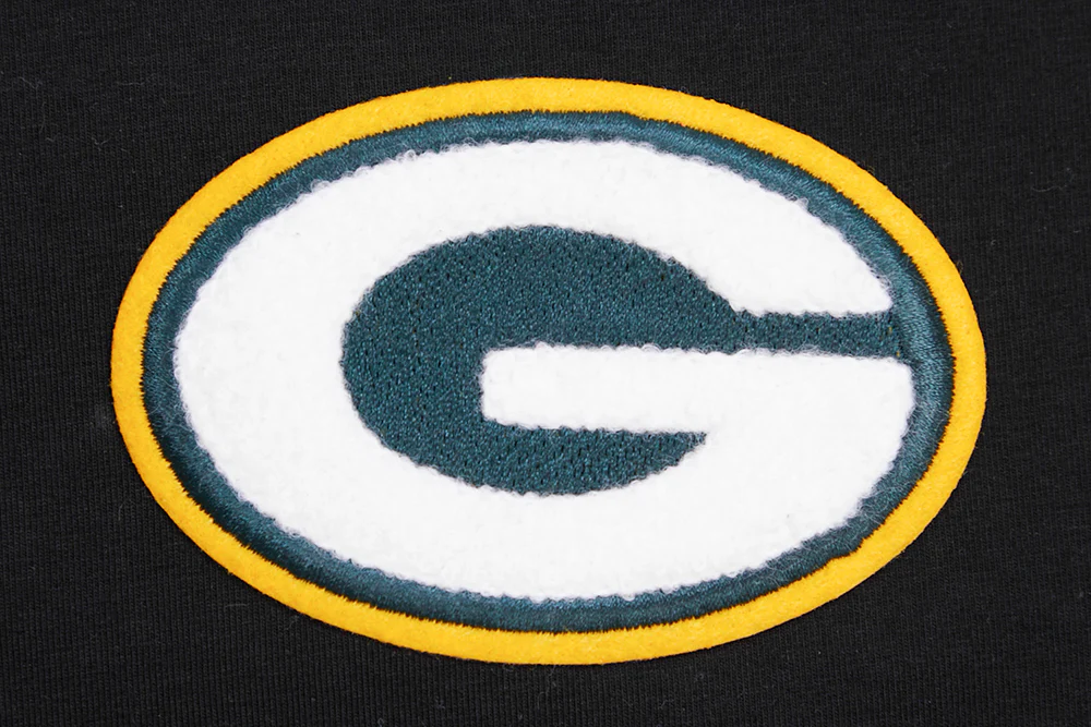 NFL GREEN BAY PACKERS CLASSIC WOMEN'S SINGLE JERSEY BOXY TEE (BLACK) - Image 5