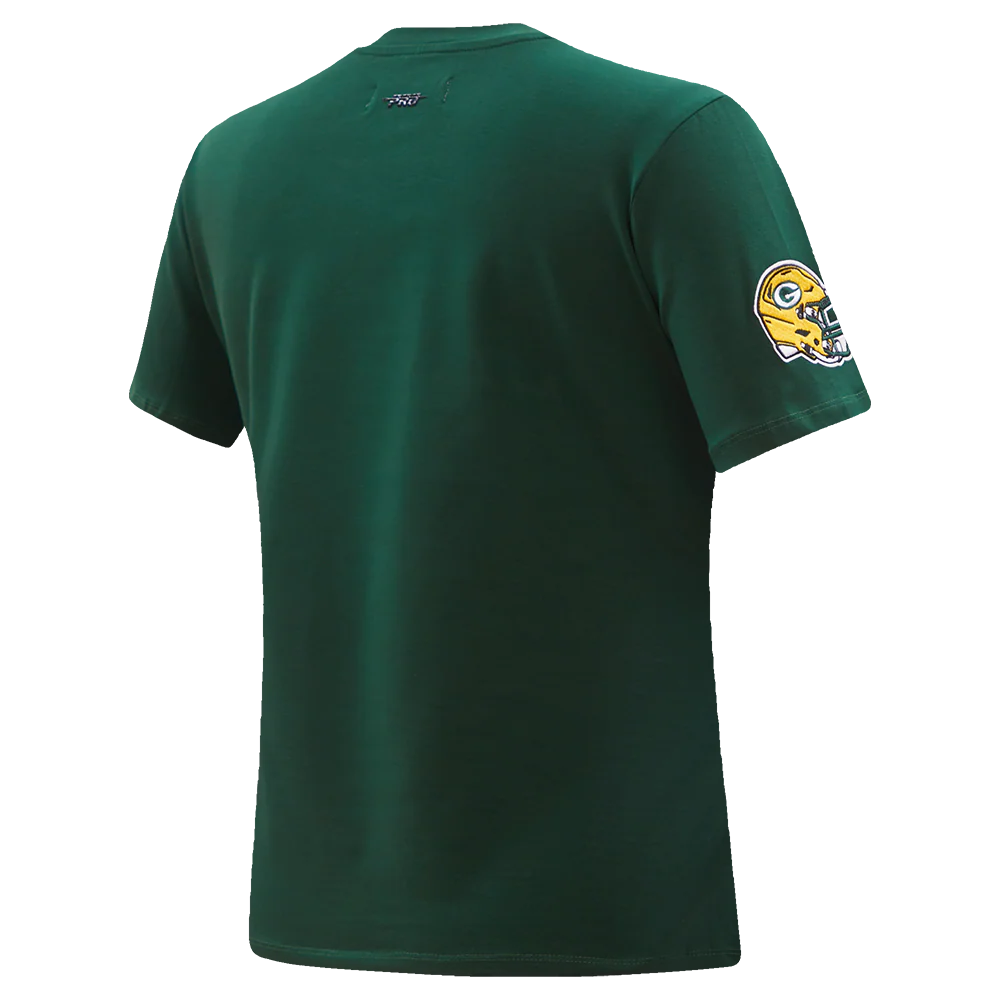 NFL GREEN BAY PACKERS CLASSIC SINGLE JERSEY SLIM FIT TEE (FOREST GREEN) - Image 3