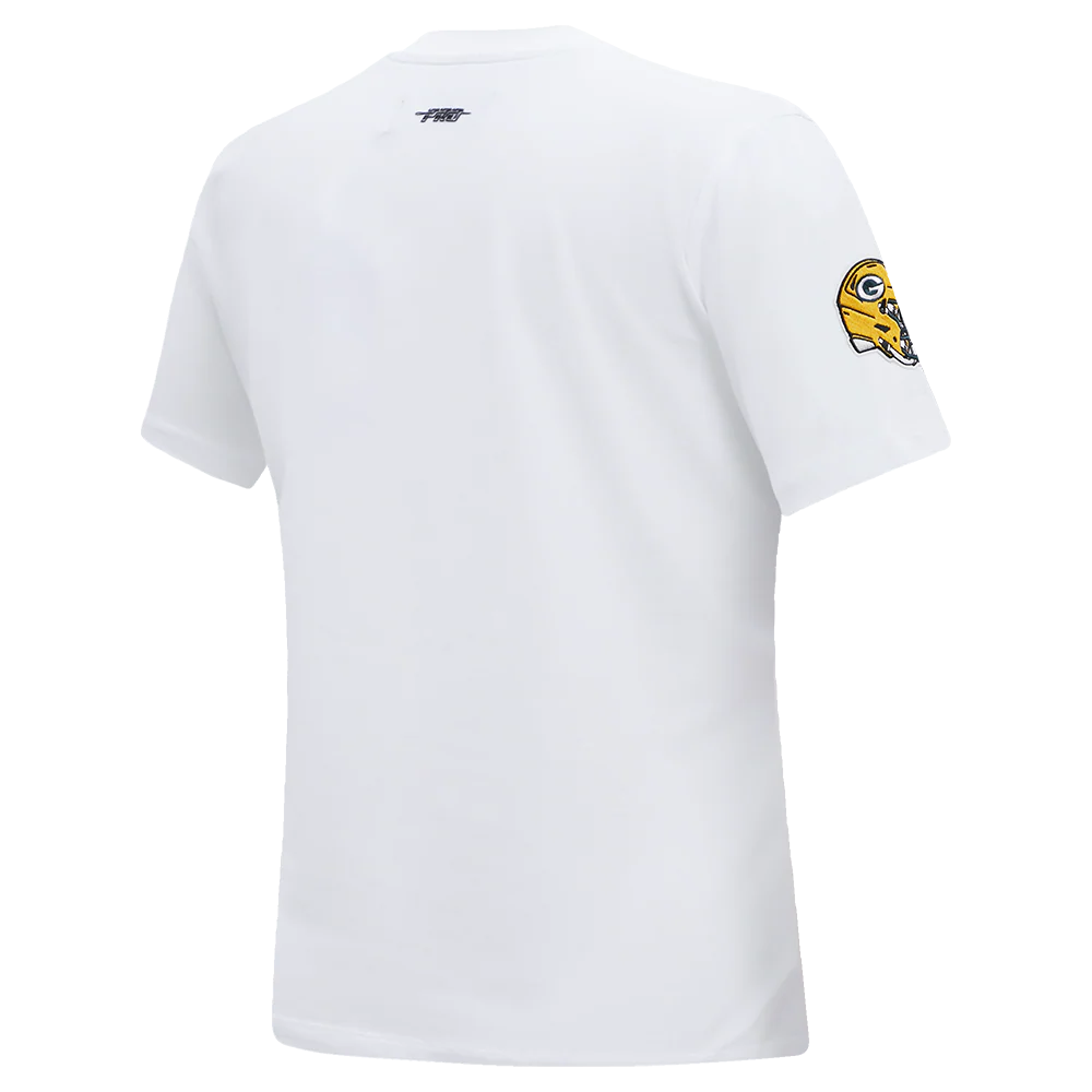 NFL GREEN BAY PACKERS CLASSIC SINGLE JERSEY SLIM FIT TEE (WHITE) - Image 3