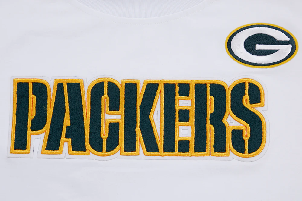 NFL GREEN BAY PACKERS CLASSIC SINGLE JERSEY SLIM FIT TEE (WHITE) - Image 5
