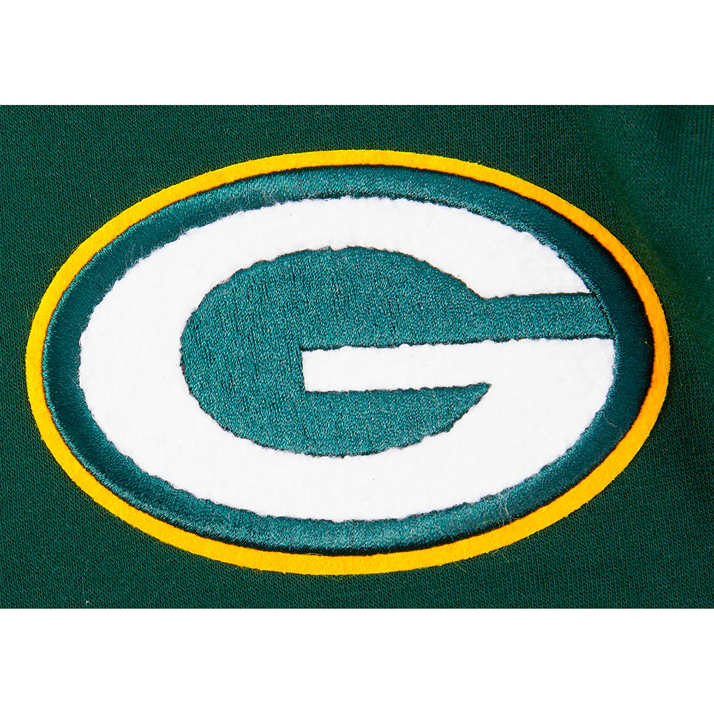 NFL GREEN BAY PACKERS CLASSIC BIG BOY'S FLC PO HOODIE (FOREST GREEN) - Image 8