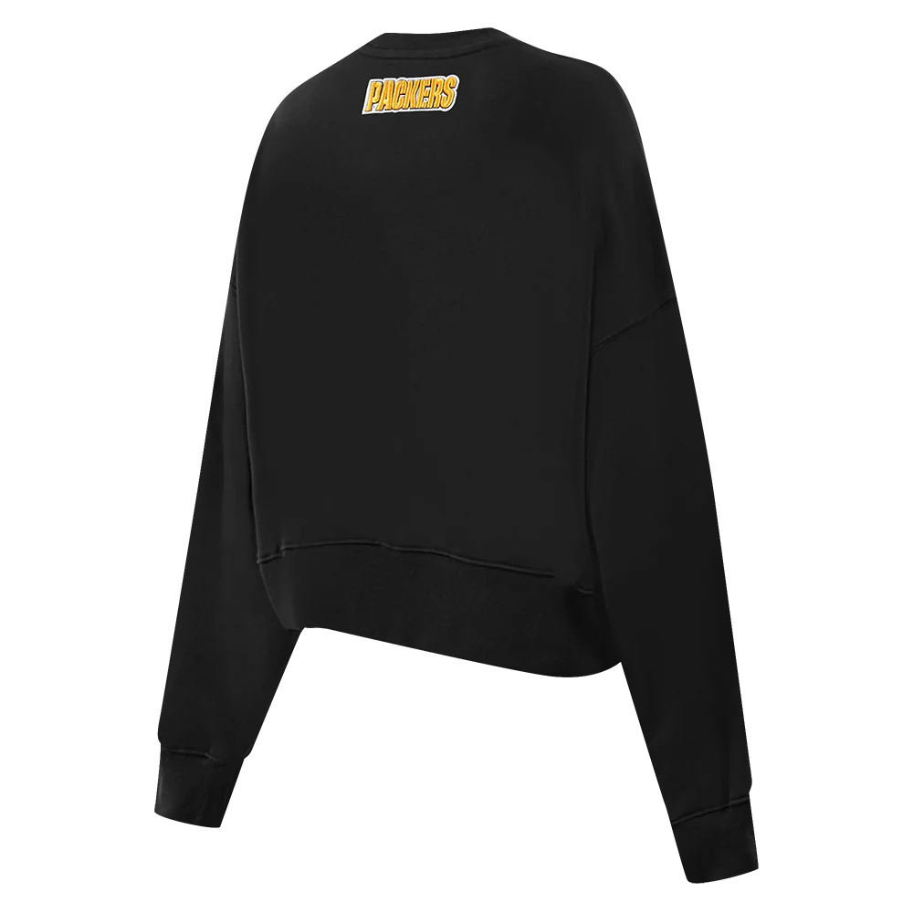NFL GREEN BAY PACKERS CLASSIC CREWNECK (BLACK) - Image 3