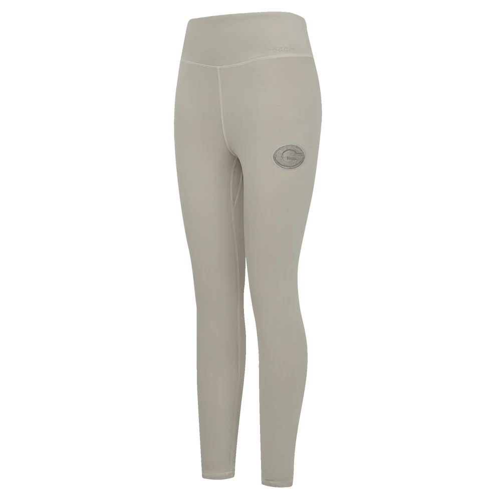 NFL GREEN BAY PACKERS NEUTRAL WOMEN'S JERSEY LEGGING (TAUPE)