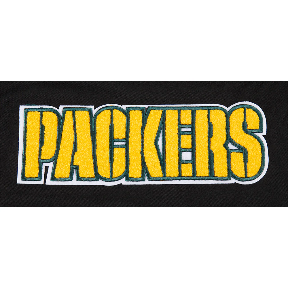NFL GREEN BAY PACKERS CLASSIC LITTLE BOYS SHORT SLEEVE STRIPED RIB TEE (BLACK) - Image 8