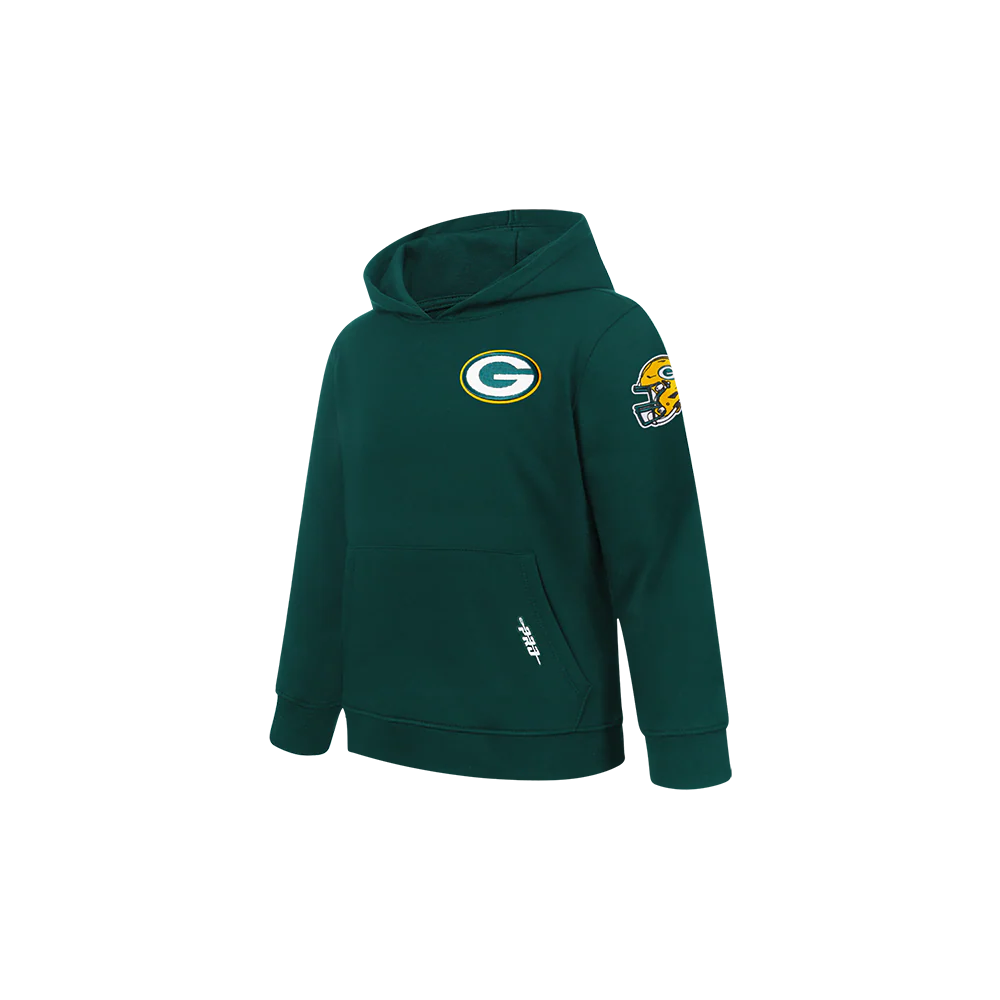 NFL GREEN BAY PACKERS CLASSIC TODDLER BOY'S FLC PO HOODIE (FOREST GREEN) - Image 3