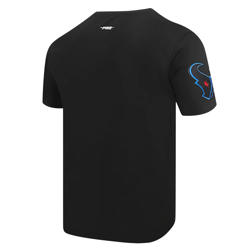 NFL HOUSTON TEXANS CLASSIC CHENILLE MEN'S TEE (BLACK) - Image 4