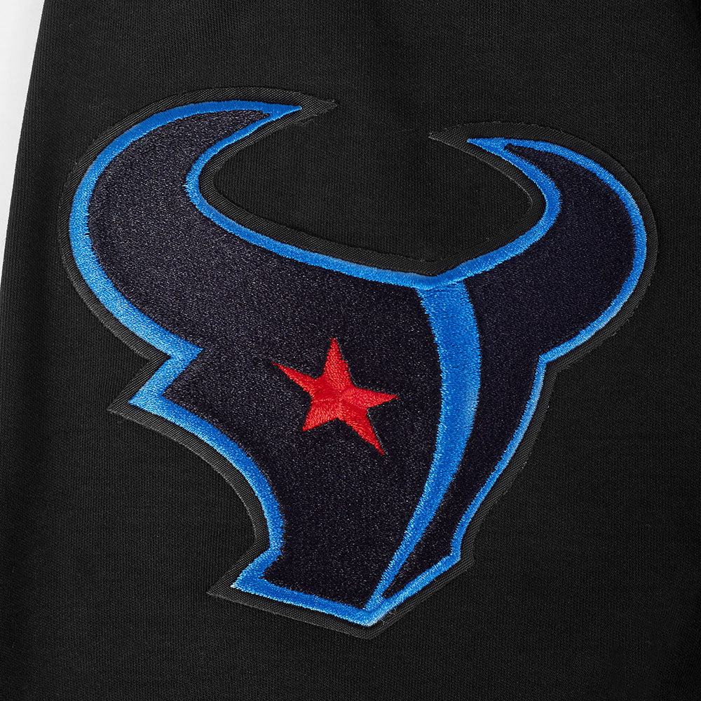 NFL HOUSTON TEXANS CLASSIC CHENILLE MEN'S TEE (BLACK) - Image 9