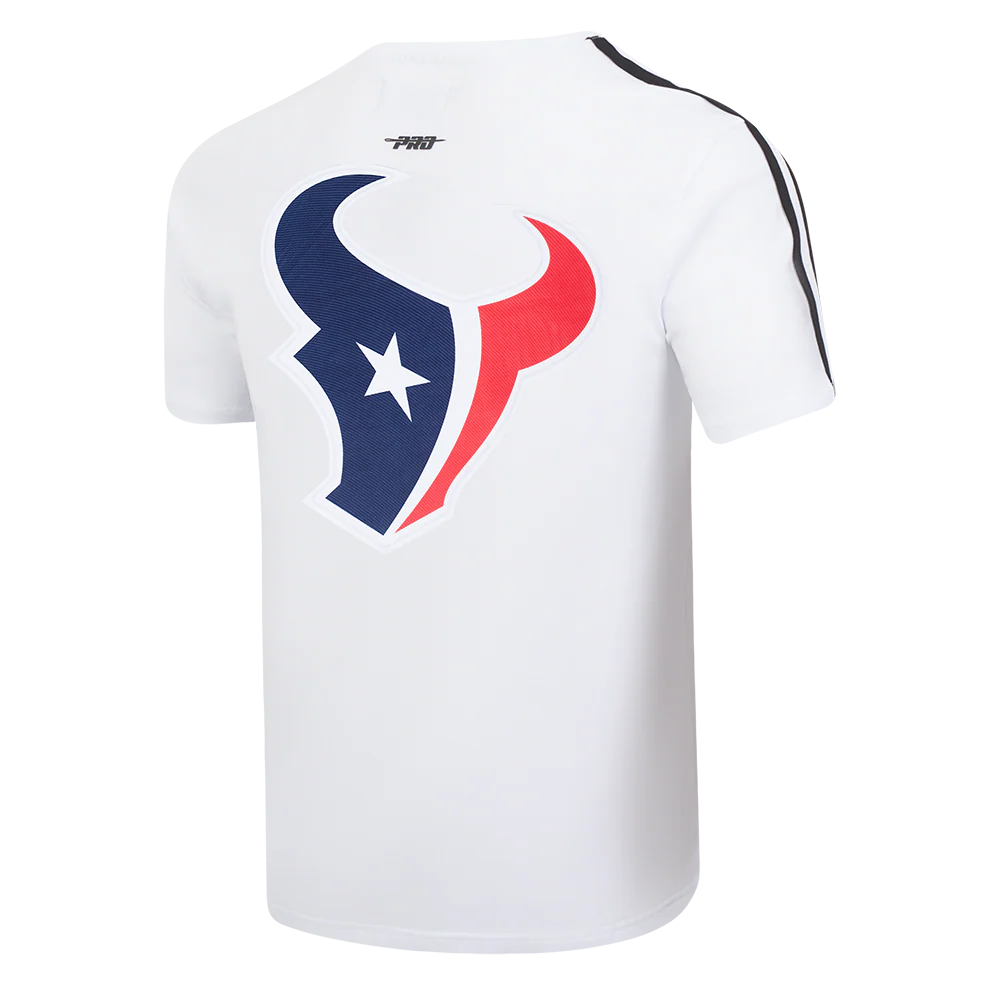 NFL HOUSTON TEXANS CLASSIC MESH MEN'S SJ STRIPED TEE (WHITE/BLACK) - Image 6