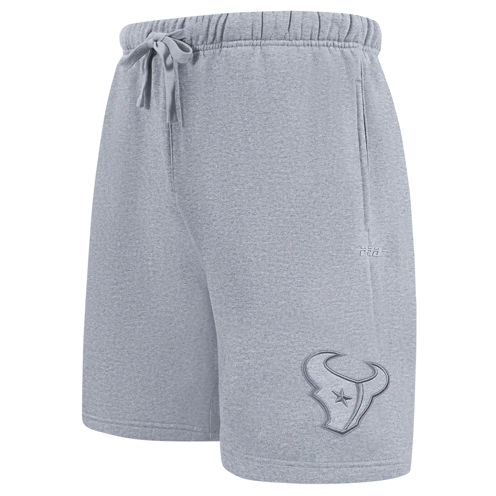 NFL HOUSTON TEXANS NEUTRAL MEN'S FLC SHORT (DARK HEATHER GRAY)