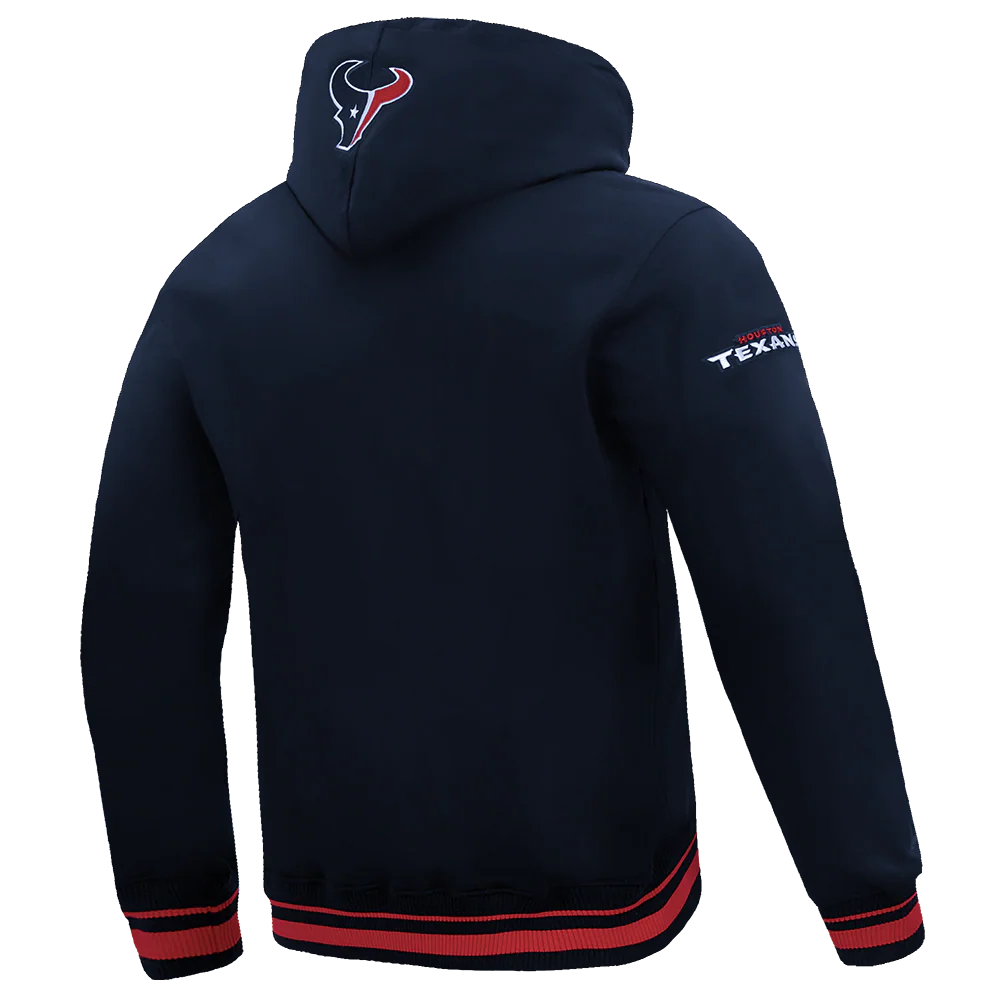 NFL HOUSTON TEXANS SCRIPT TAIL MEN'S RIB FLC PO HOODIE (MIDNIGHT NAVY/RED/MIDNIGHT NAVY) - Image 4