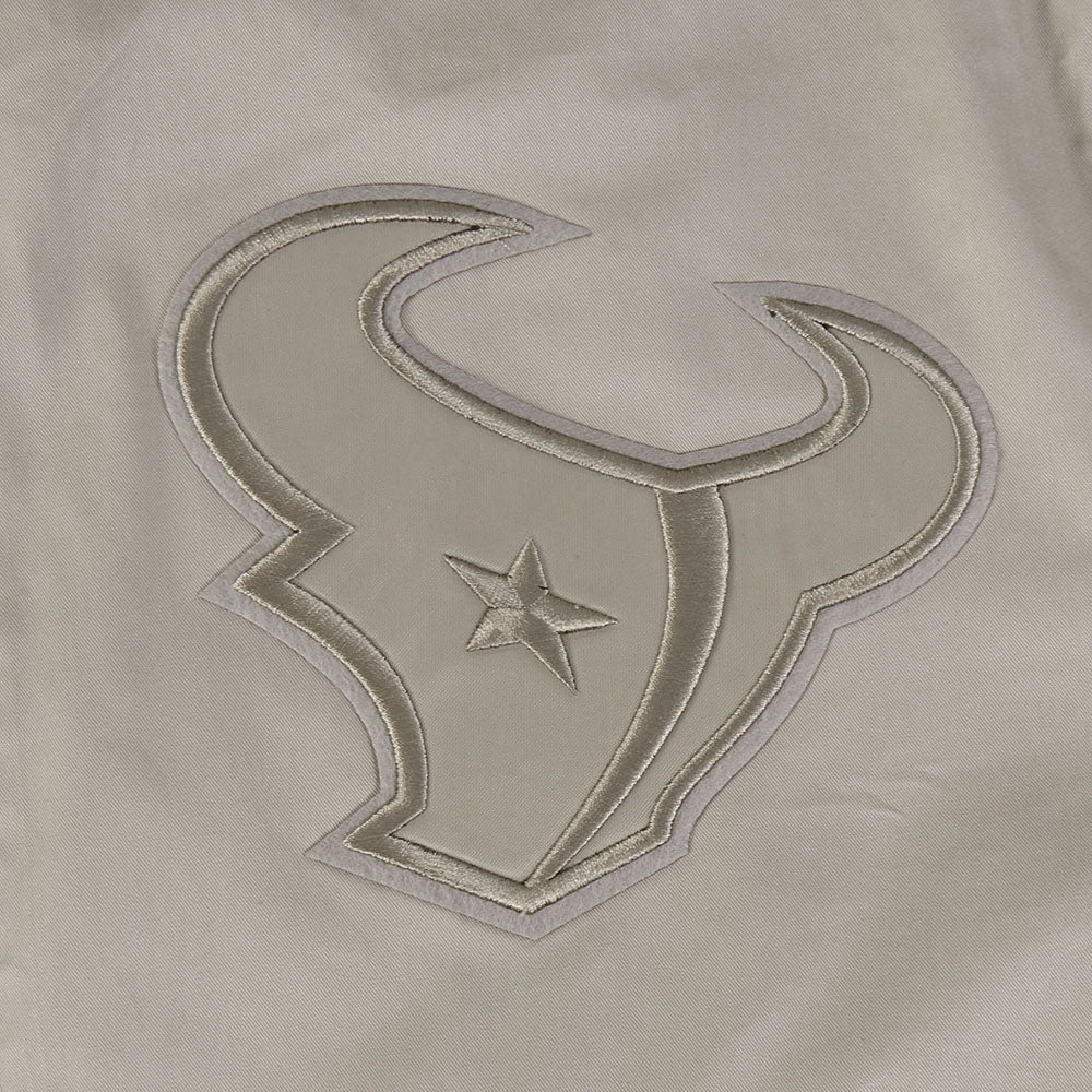 NFL HOUSTON TEXANS NEUTRAL MEN'S TWILL JACKET (TAUPE) - Image 6