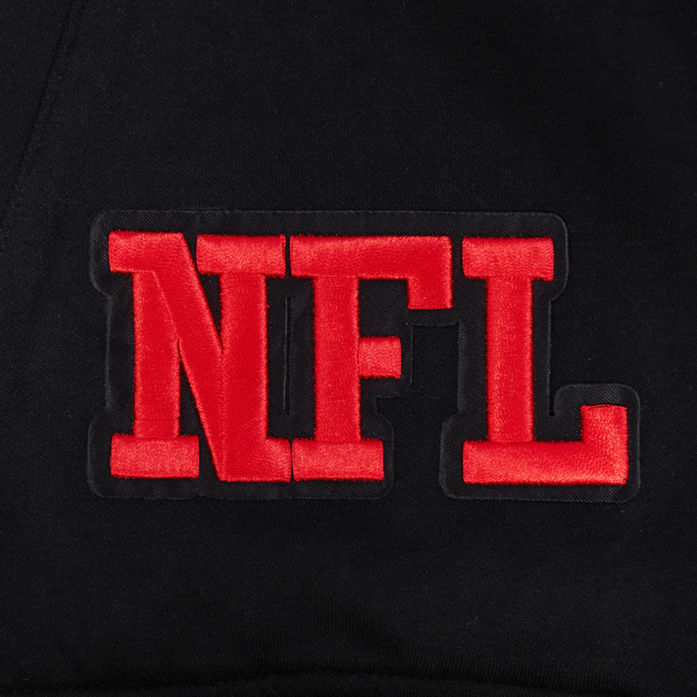 NFL HOUSTON TEXANS PRO GAME DAY MEN'S DBL KNIT JACKET (BLACK/SILVER/WHITE) - Image 7